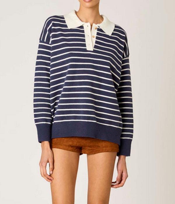 Womens Alameda Sweater in Navy