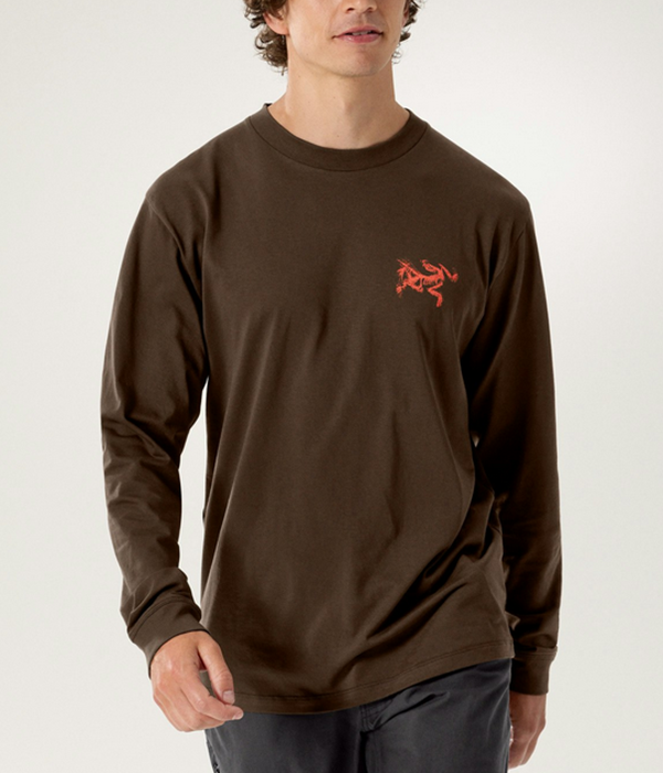 Mens Kragg SL Cotton Bird Tile LS