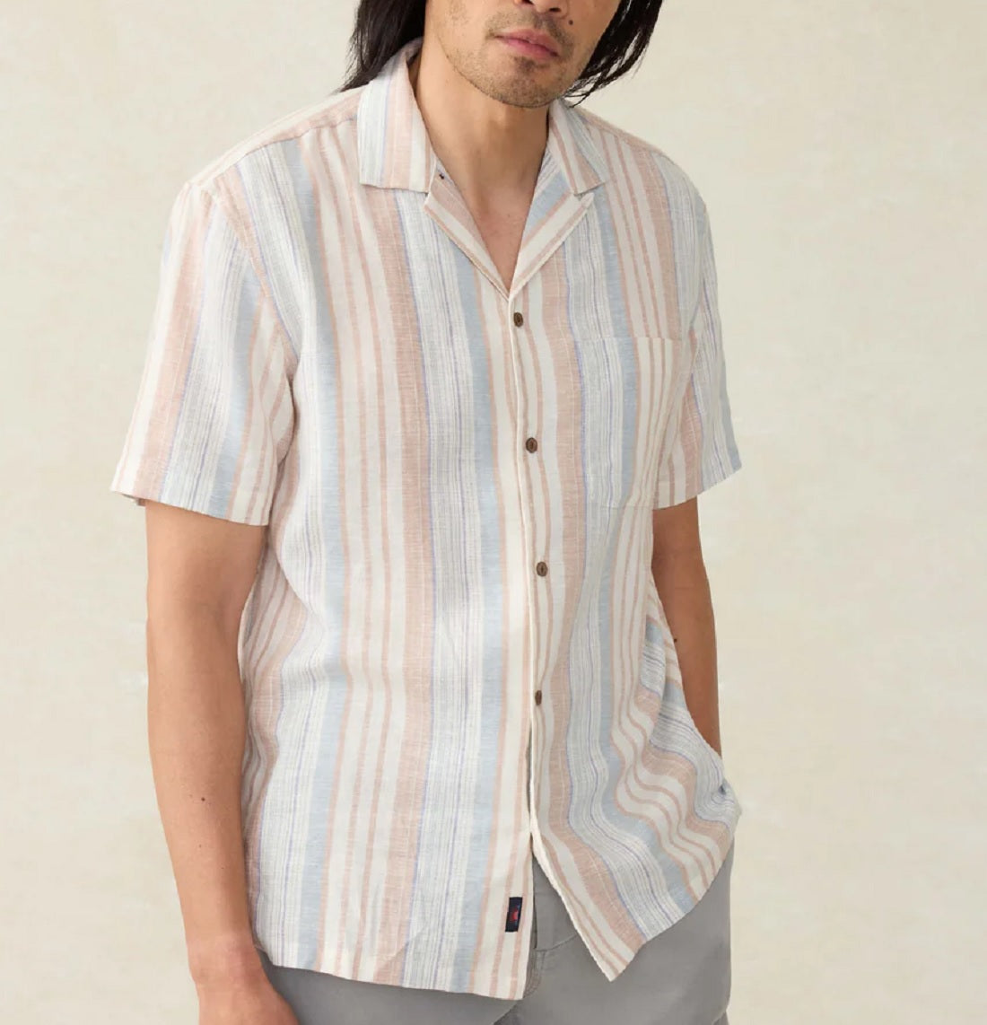 Mens SS Breeze Camp Shirt