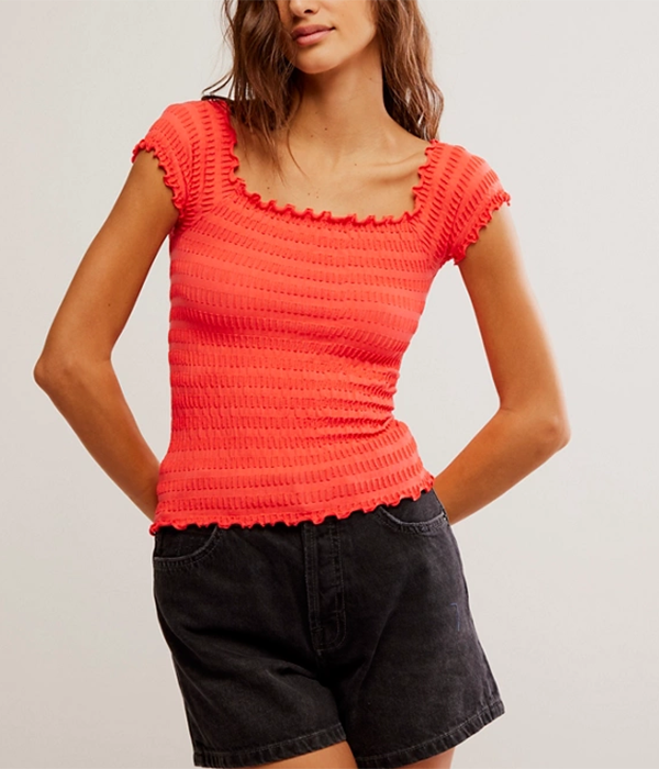 Womens Pucker Up Seamless Tee