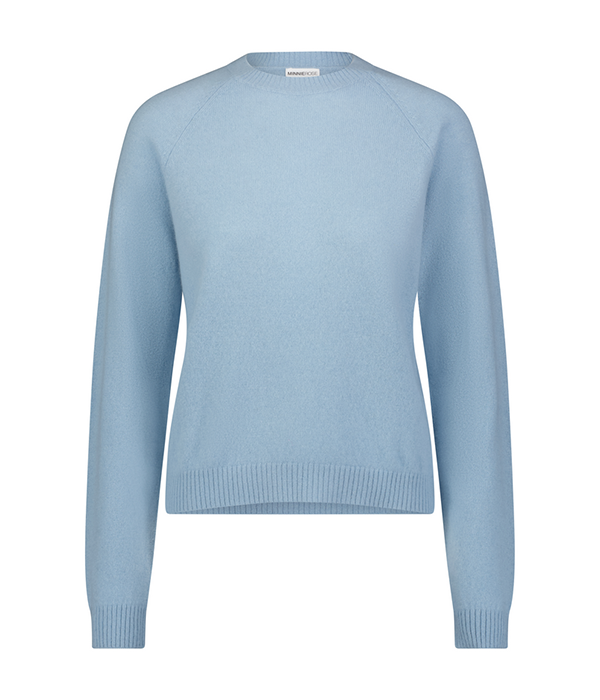 Womens Cashmere 9gg Long Sleeve Shrunken Crew