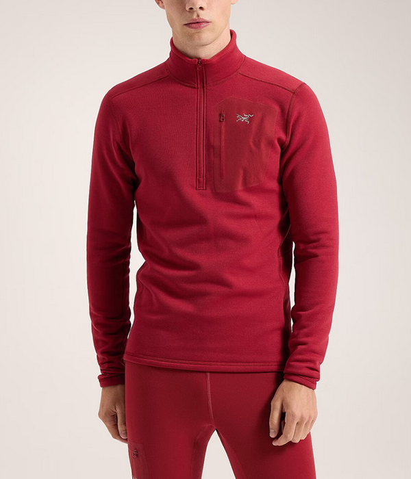 Mens Rho Heavyweight Zip Neck