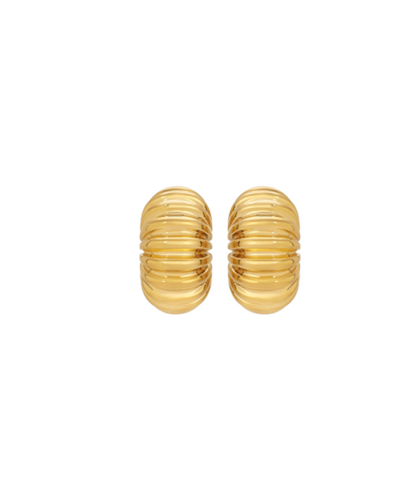 Womens Husk Gold Earring