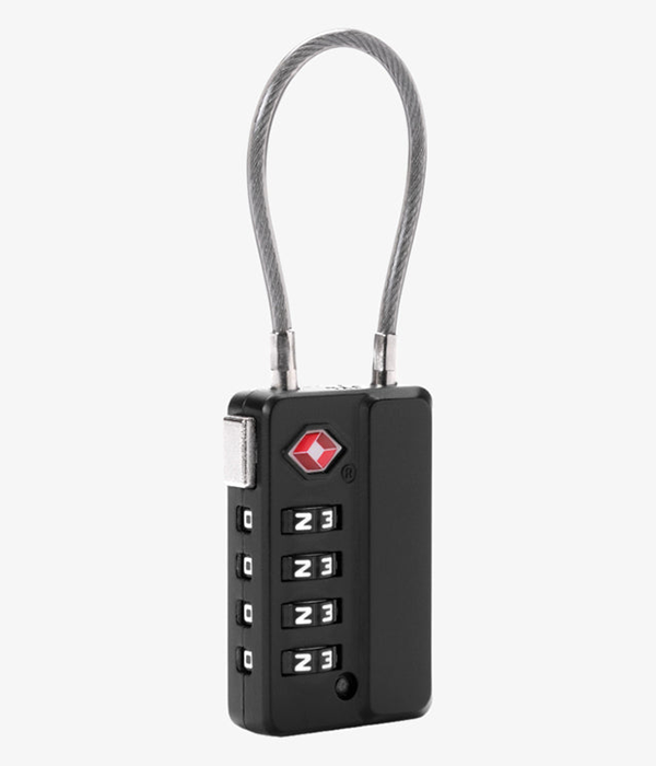 Cable 4-Dial TSA Lock