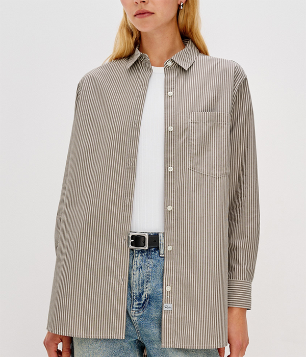 Womens Elsa Top in Noir Stripe