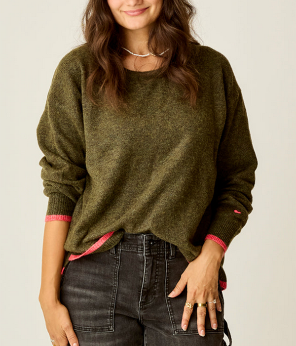 Womens Drue Fuzzy Sweater