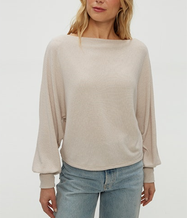 Womens Roxy Balloon Sleeve Top