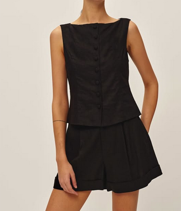 Womens Gemma Linen Top