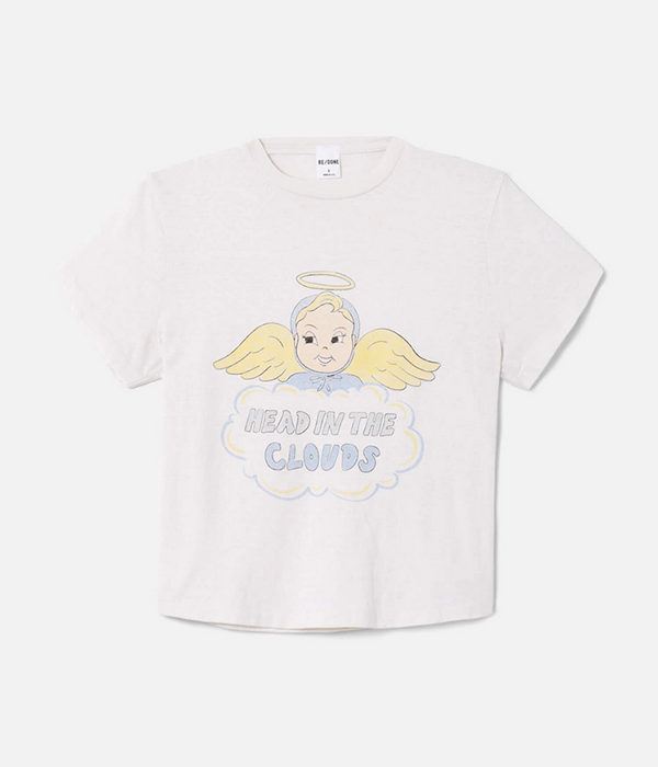 Womens 50s Clouds Boxy Tee