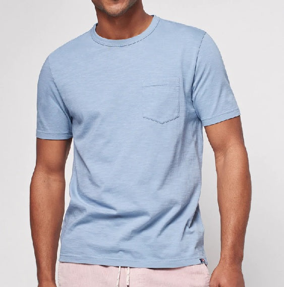 FAHERTY Mens Sunwashed Pocket Tee