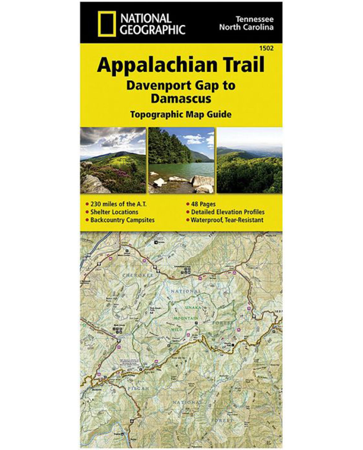 Appalachain Trail Map - Damascus NC/TN