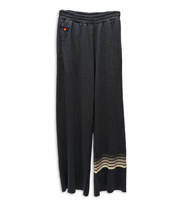 Womens Rugby Stitch Wide Leg Pocket Sweatpant