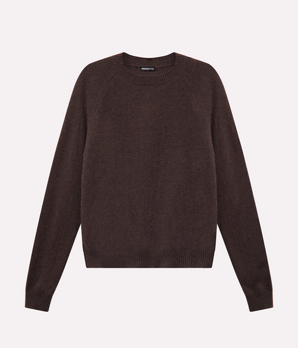 Womens Cashmere 9gg Long Sleeve Shrunken Crew