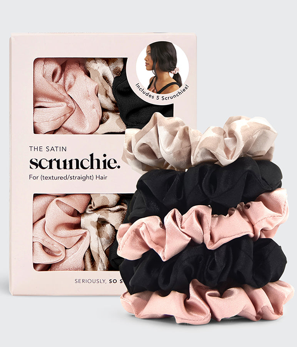 Satin Sleep Scrunchies 5pc - Assorted
