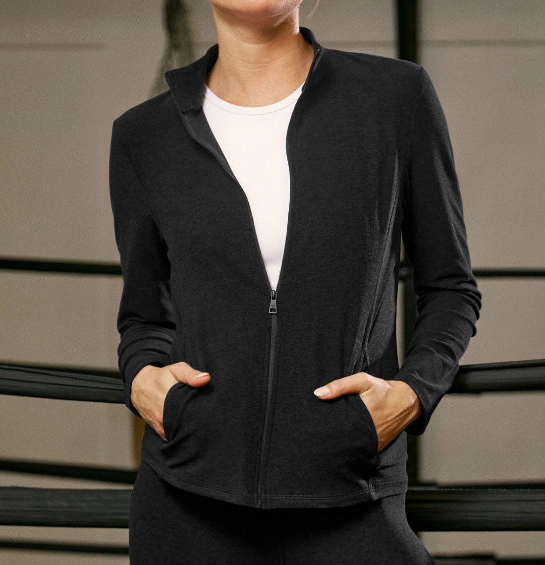 Womens Spacedye on the Go Mock Neck