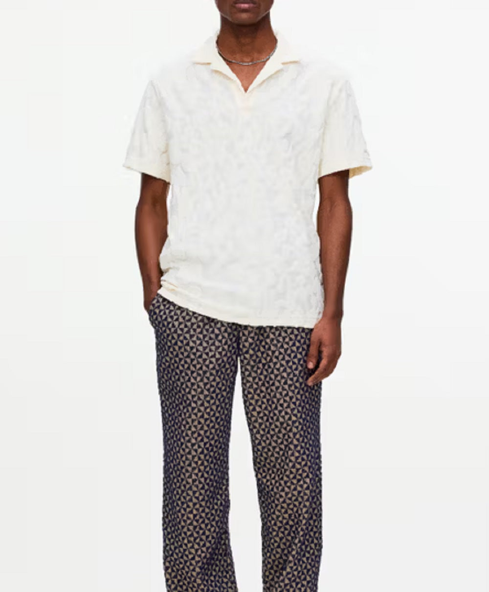 Mens Polo Terry Shirt in Summit