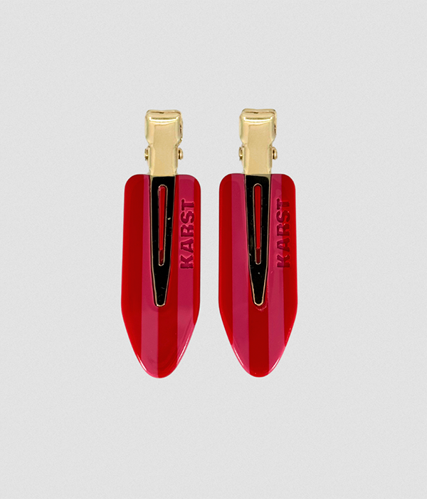 Creaseless Clips (Set of 2) â€” Candy Cane Stripe