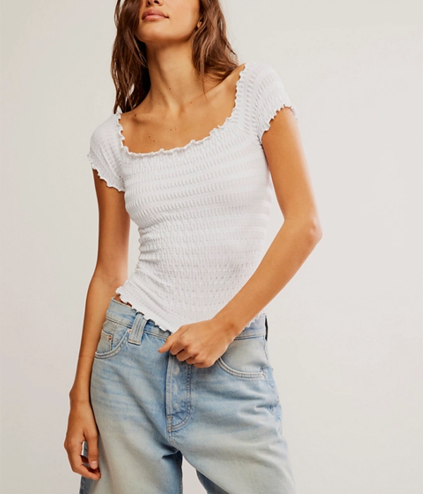 Womens Pucker Up Seamless Tee