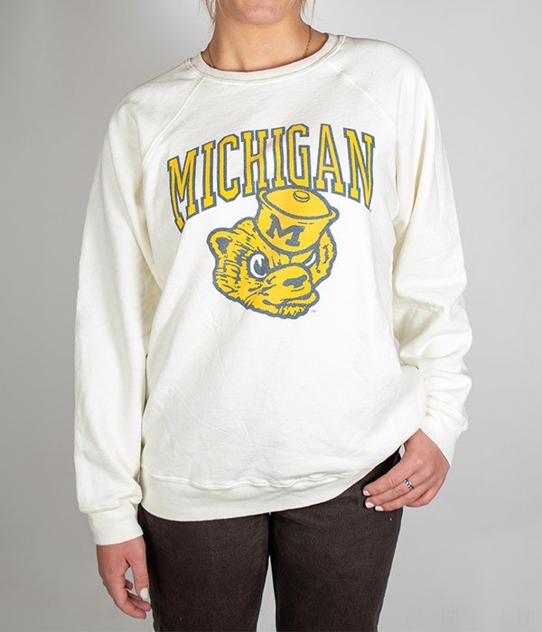 Unisex Michigan Wolverines Crewneck Sweatshirt