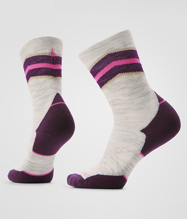 Womens Run Targeted Cushion Mid Crew Socks