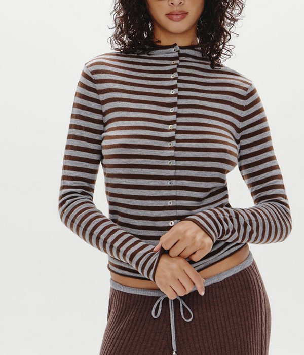 Womens Leo Knit Cardigan