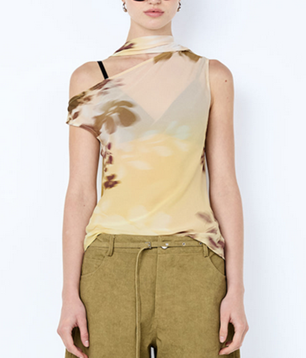 Womens Blaise Scarf Top