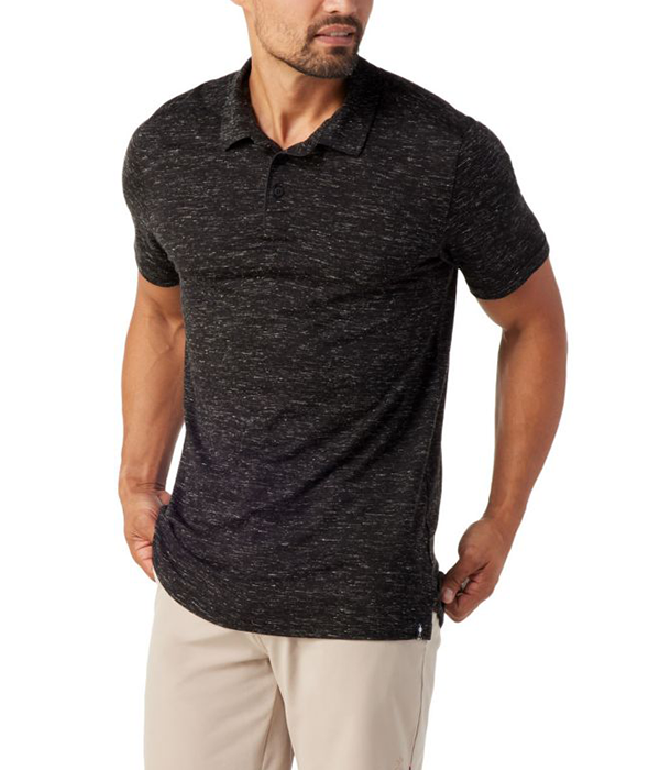Mens Merino Hemp Blend Short Sleeve Polo