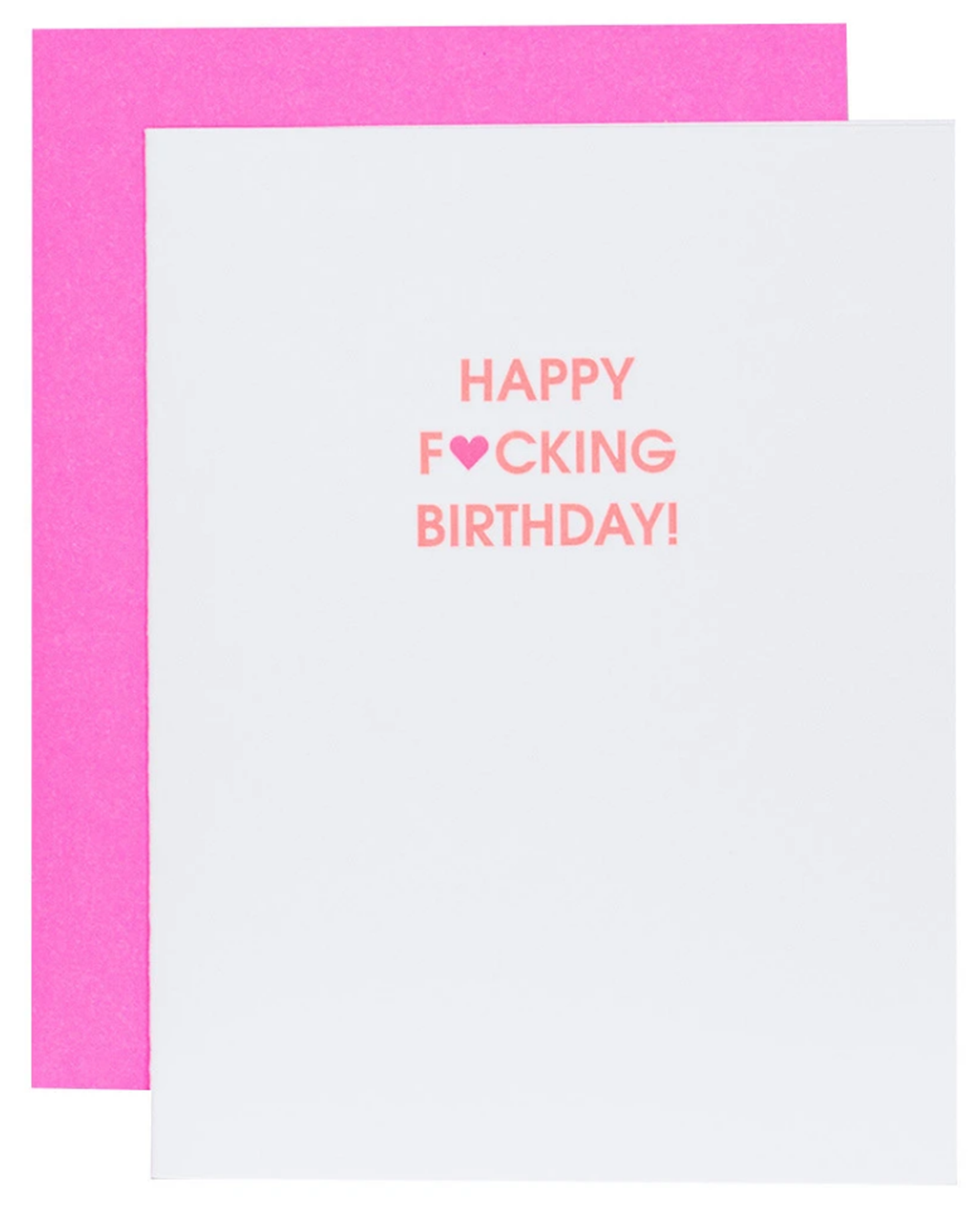 Happy Fucking Birthday Heart Card