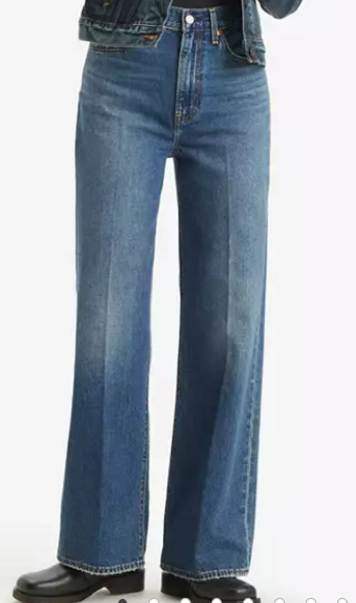 Womens Ribcage Wide Leg in H223 Polar Perimiter