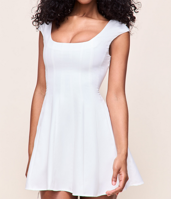 Womens Leila Twill Mini Dress S26