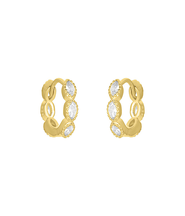 Womens Anna Huggies in Gold
