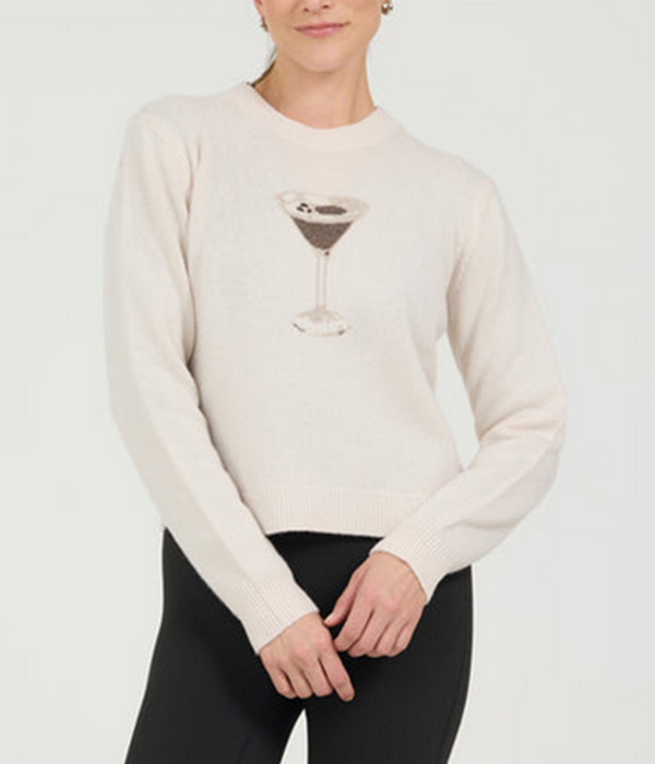 Womens Martini Time Crewneck
