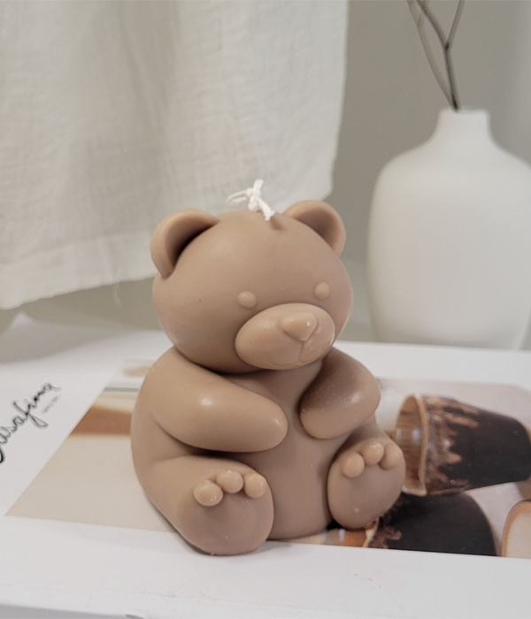 Teddy Bear Candle Large - Mocha | Decor Candle | Aesthetic