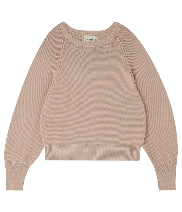 Womens Cotton Moss Raglan Crew