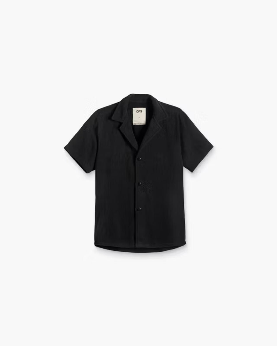 Mens Cuba Terry Shirt in Black