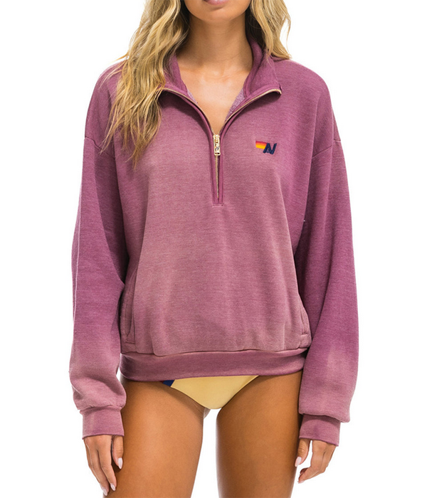 Womens Essential Half Zip Relaxed Sweatshirt