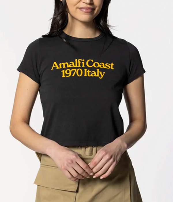 Womens Amalfi Coast - Tiny Tee in Vintage Black