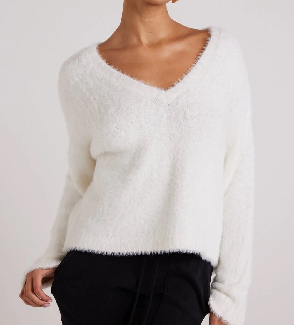 Womens Slouchy V-Neck Sweater