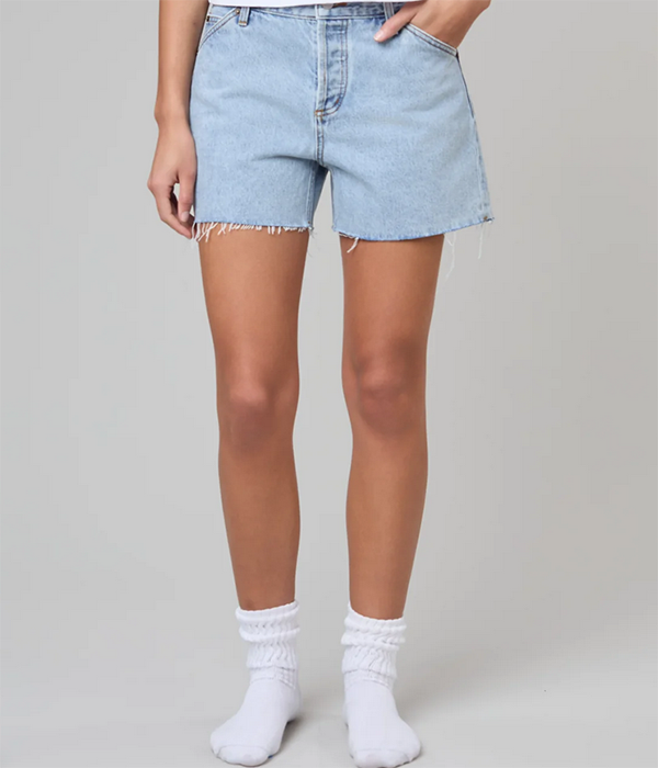 Womens Cut Off Shorts in Vintage Blue