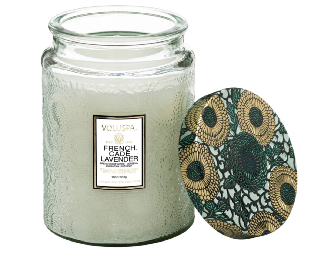 Large Glass Jar Candle 100hr/18oz