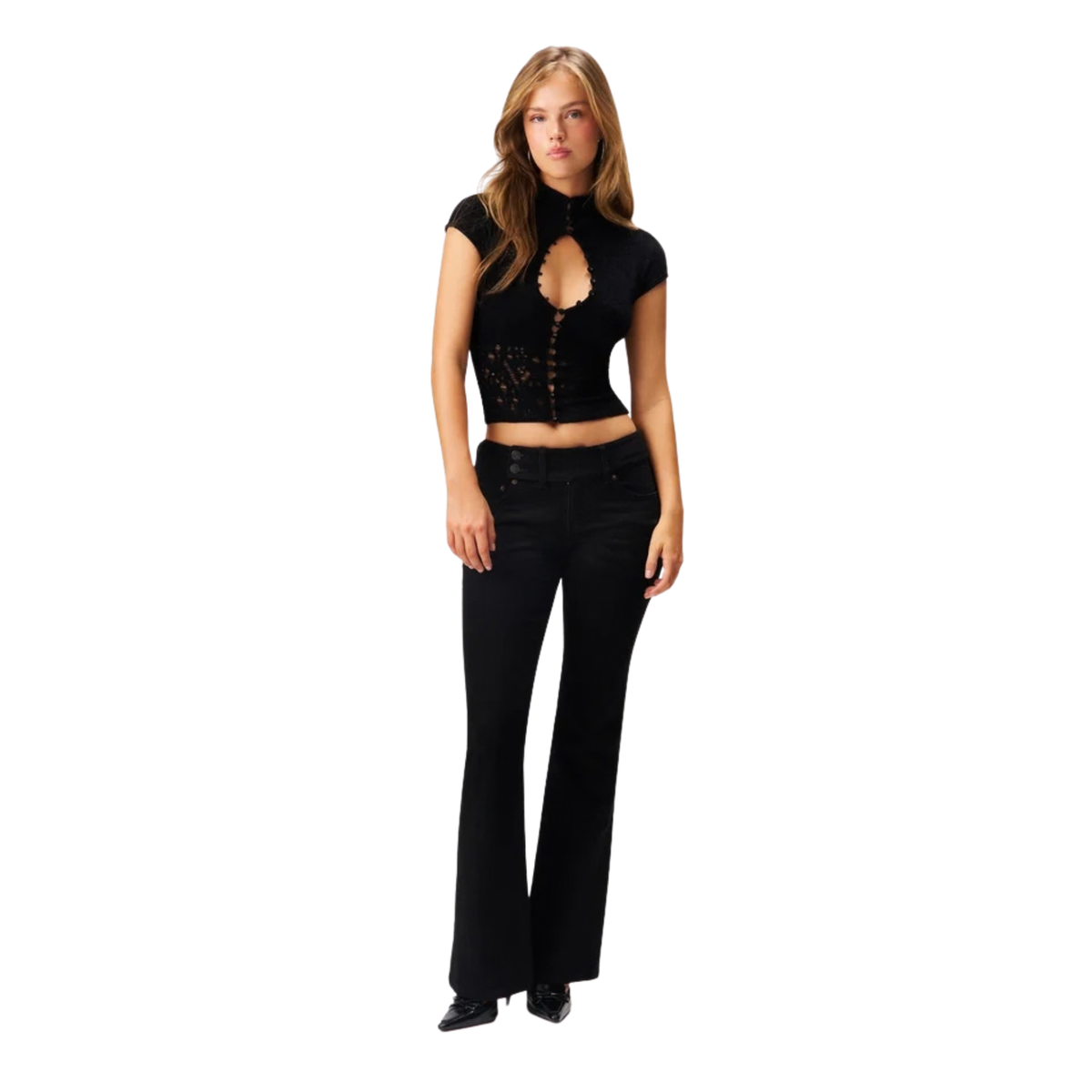 Womens Ari Mock Neck Top