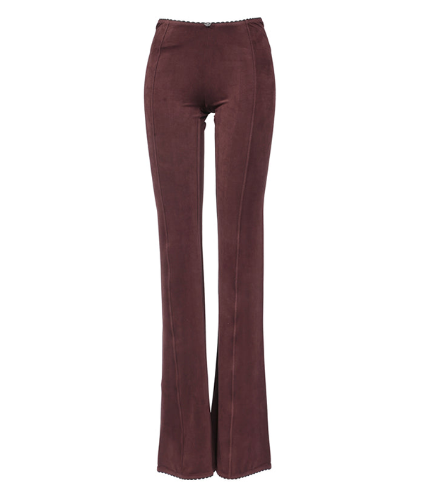 Womens Suede Sweetie DK Pant in Brown