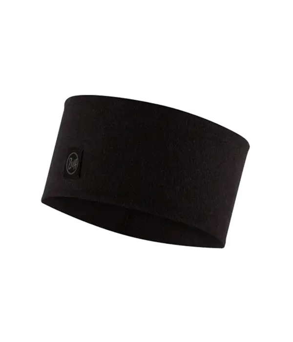 Buff Merino Wide Headband Solid in Black