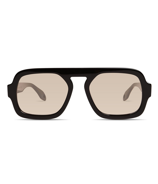 Womens Jane in Gloss Black Dark Brown Lens