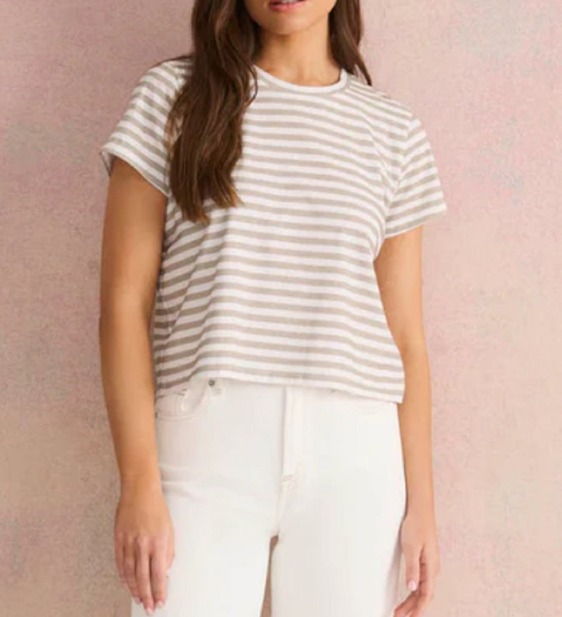Womens Louisa Stripe SS Tee