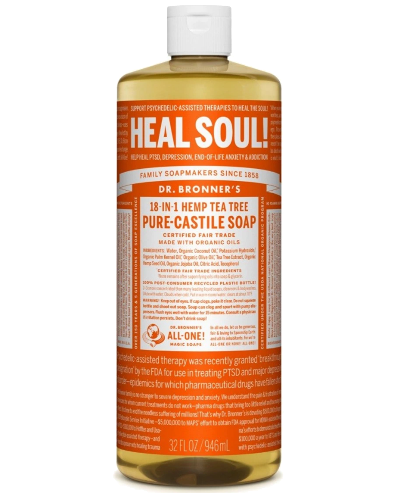 Dr. Bronners Tea Tree 32oz