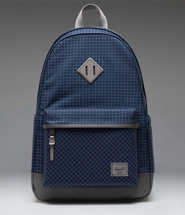 Herschel Heritage Backpack in Grid Naval Academy/Magnet