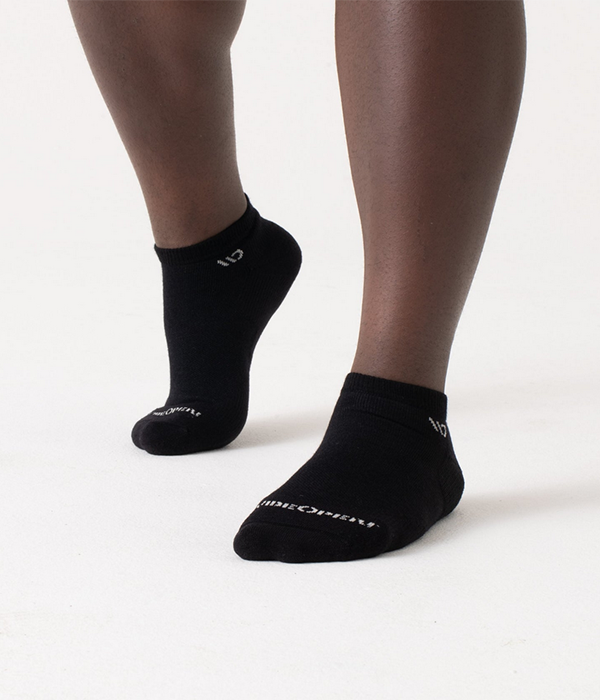 Mens Solid Midweight No Show Sock