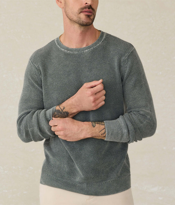 Mens Sunwashed Crewneck Sweater F25