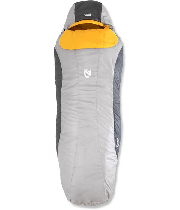 Tempo Men's Synthetic Sleeping Bag 35 Degree LONG in Paloma Gray - Mango